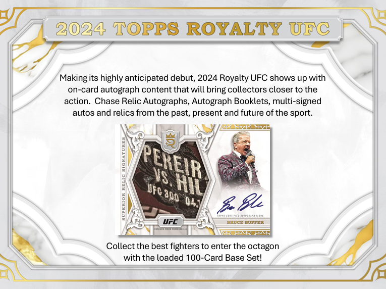 2024 Topps Royalty UFC Trading Cards — Product Breakdown & Buyer's Guide