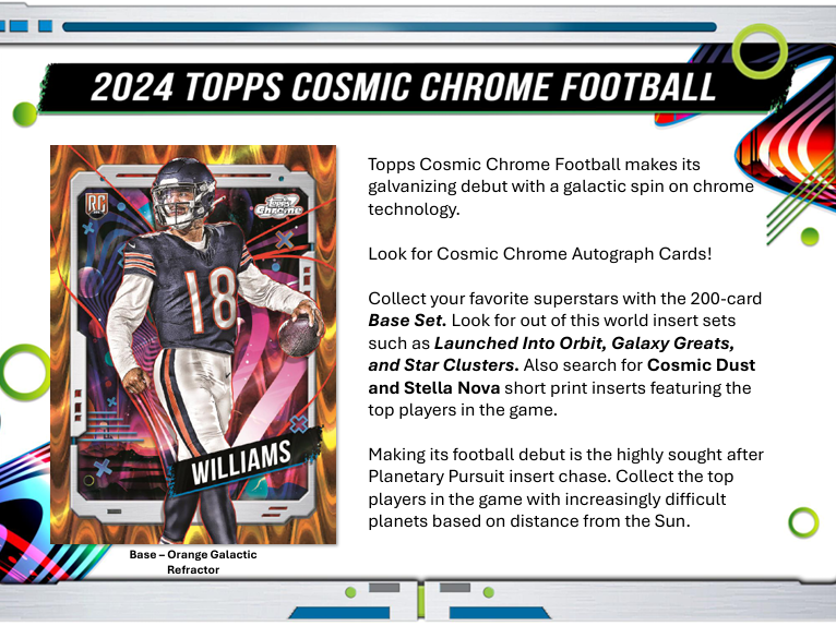 2024 Topps Cosmic Chrome Football Cards — Product Breakdown & Buyer's Guide