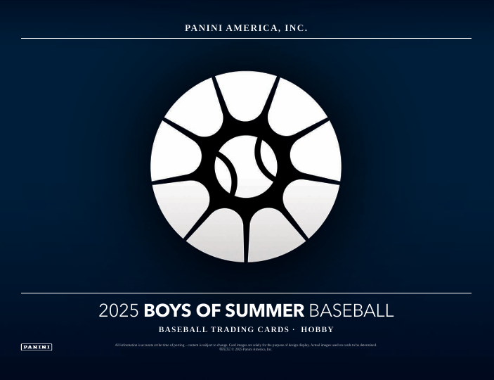 2025 Panini Boys of Summer Baseball Cards Product Breakdown