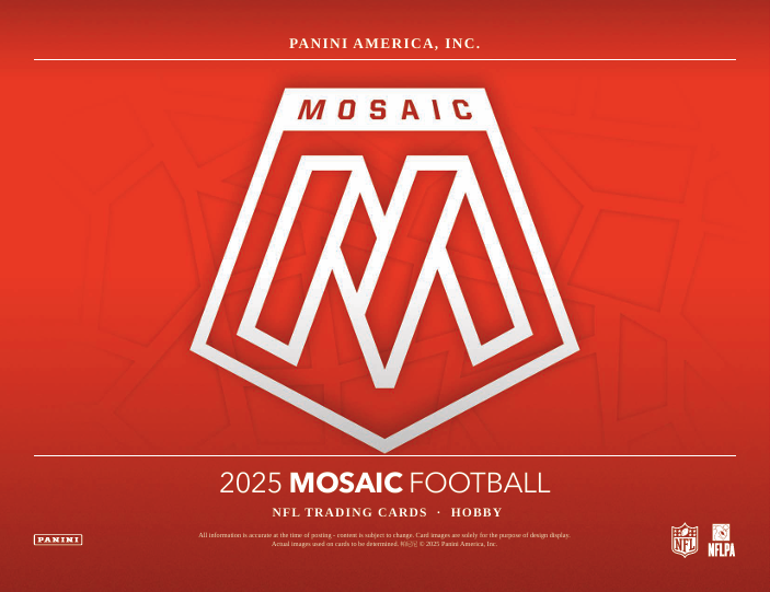 2025 Panini Mosaic NFL Football Cards Checklist and Product Info