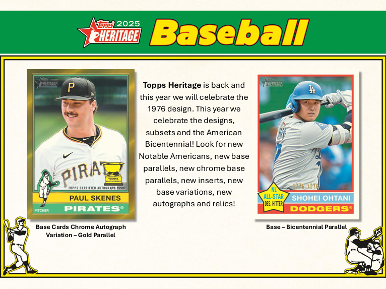 2025 Topps Heritage Baseball Cards  Product Breakdown & Buyer's Guide   WAXZONE