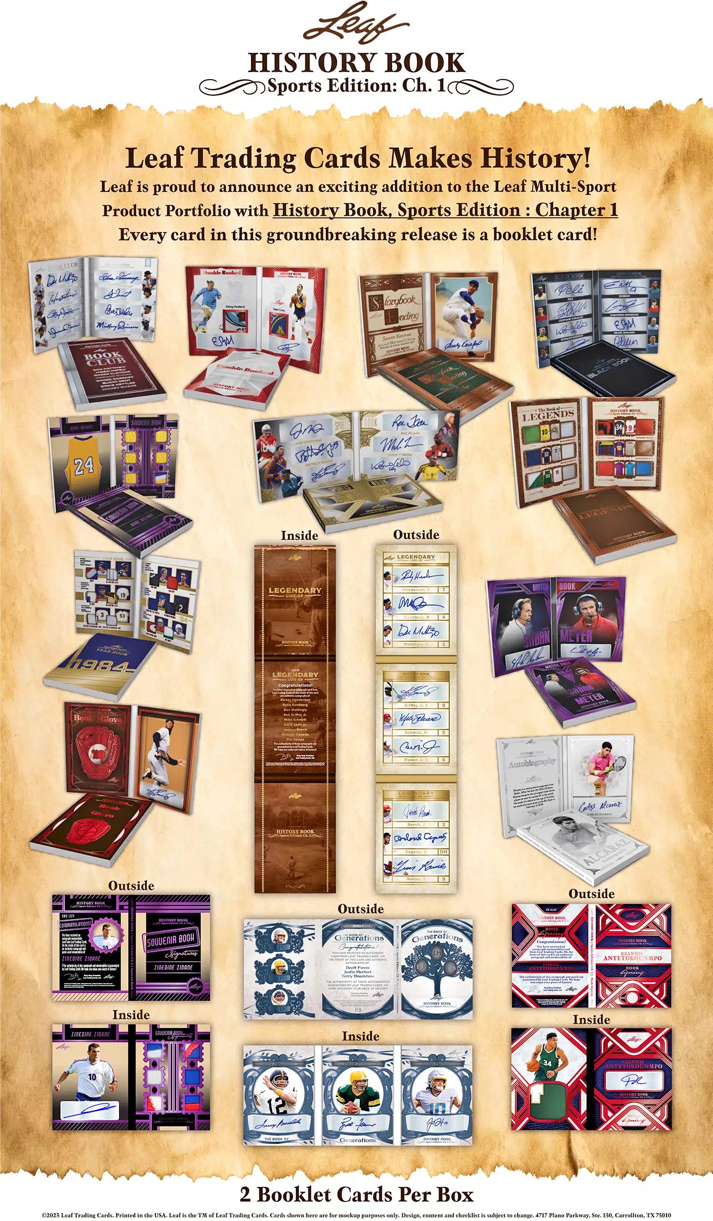 2023 Leaf History Book Sports Edition Chapter 1