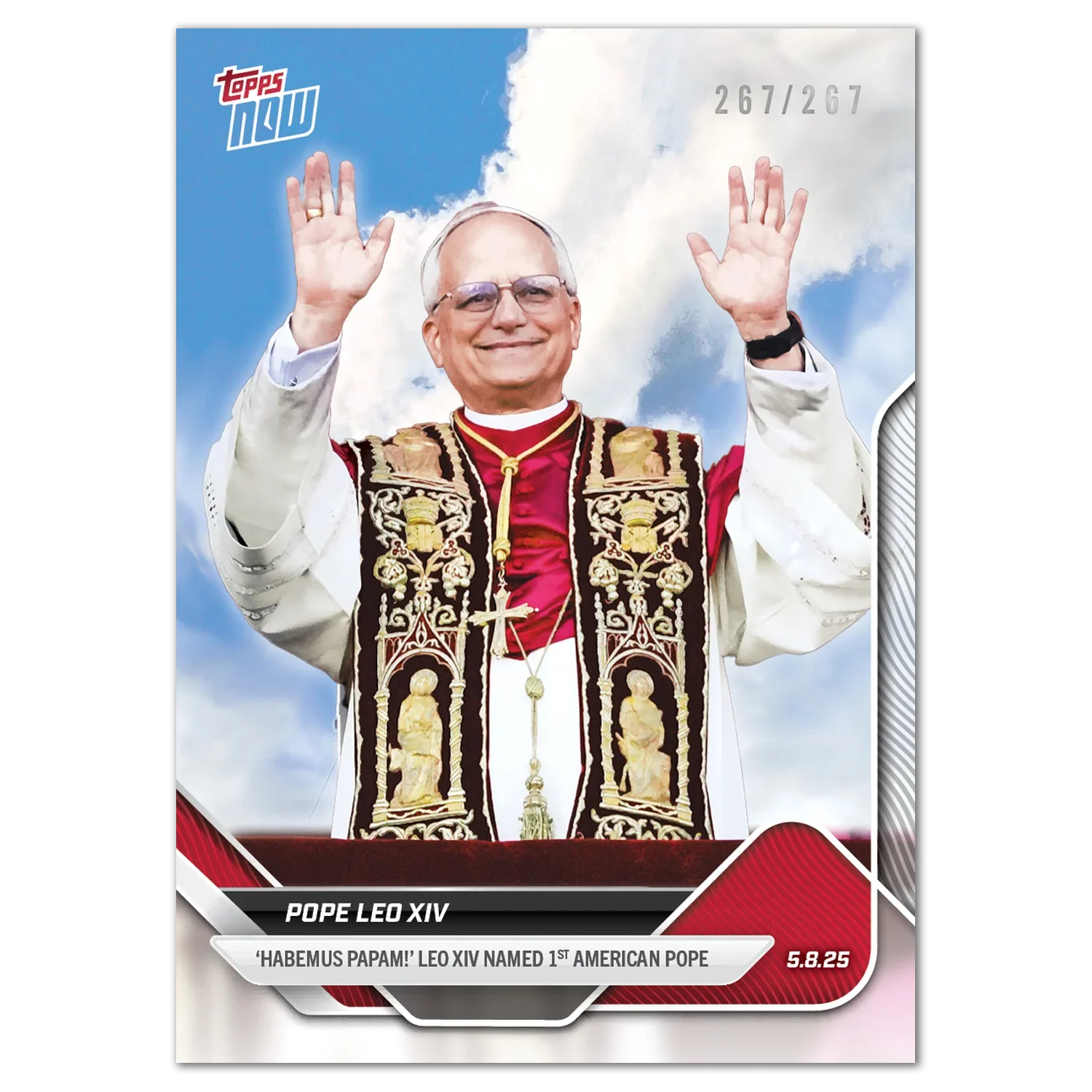 Pope Leo XIV Topps NOW Card Sets Record with 133,535 Copies Sold