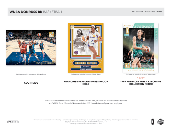 2025 Donruss WNBA Basketball Hobby Box