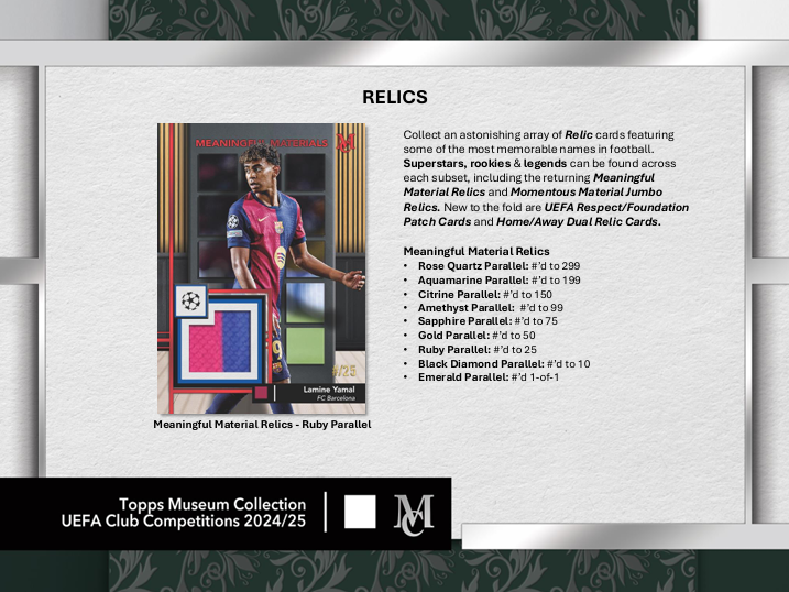 2024-25 Topps UEFA Club Competitions Museum Collection Soccer Hobby Box