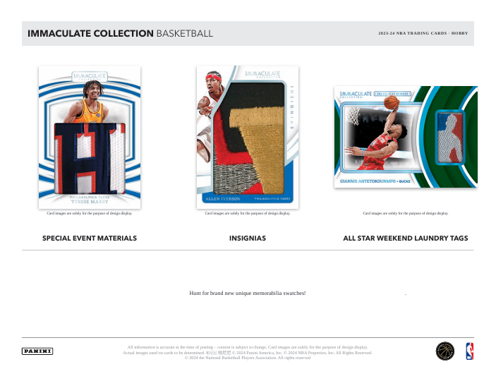 2023-24 Panini Immaculate Collection Basketball