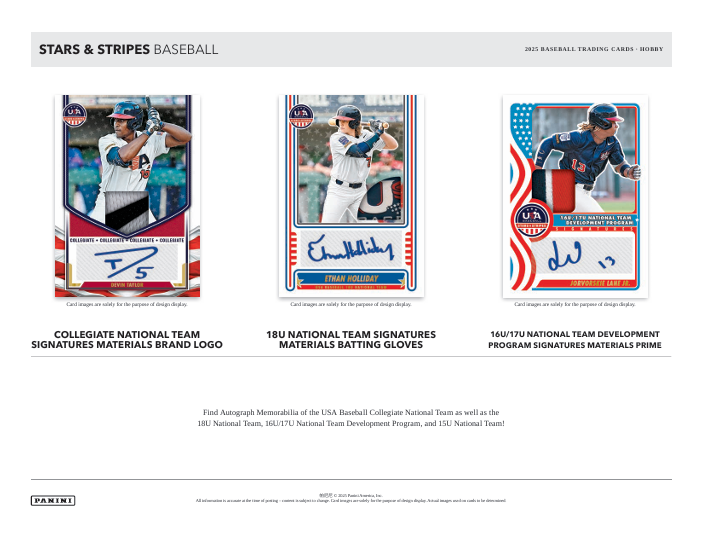 2025 Panini USA Stars & Stripes Baseball Hobby Box