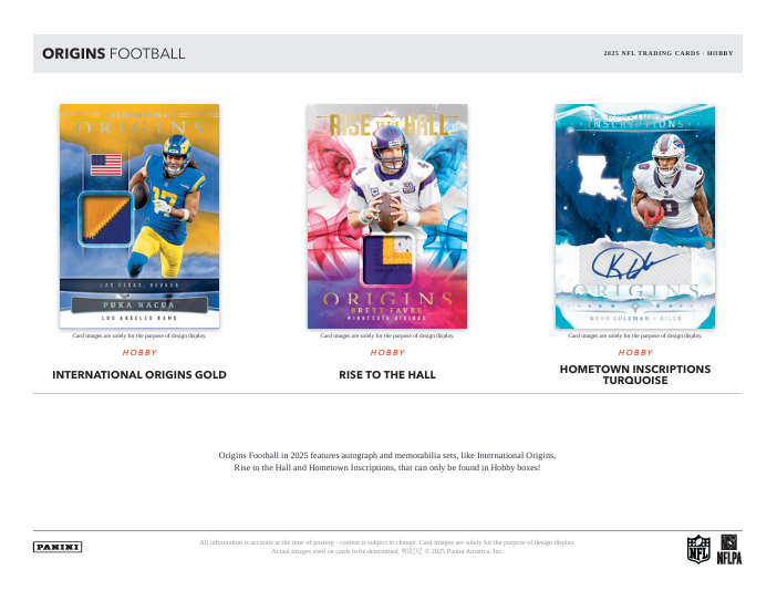 2025 Panini Origins Football Hobby Box