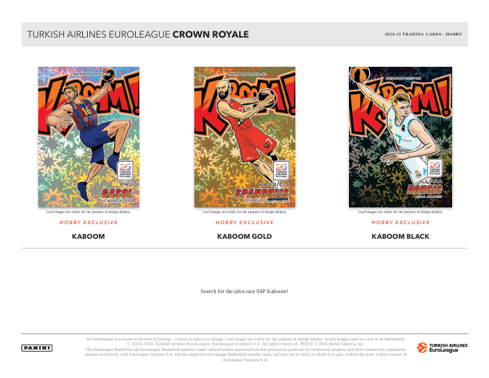 2024-25 Crown Royale Euroleague Basketball Hobby Box