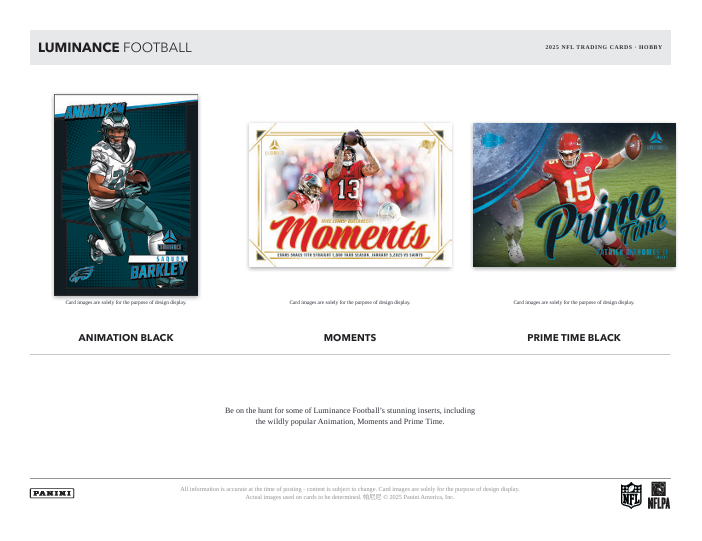 2025 Panini Luminance Football Hobby Box