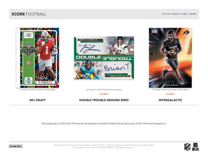 2025 Score Football Hobby Box