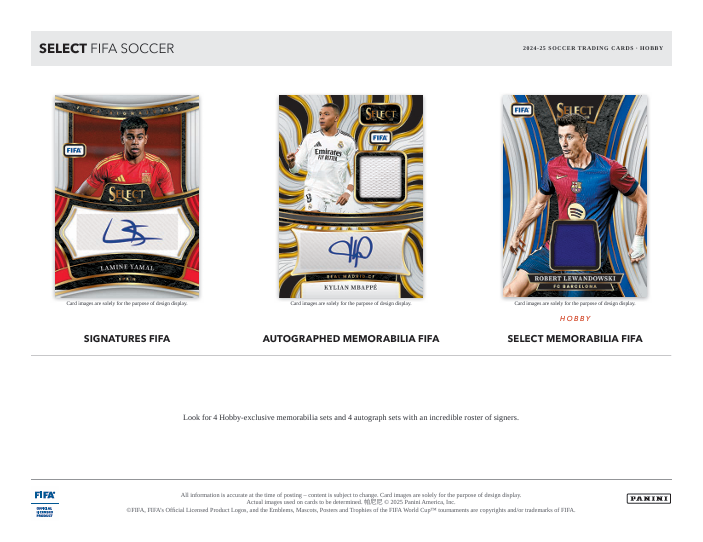 2024-25 Panini Select FIFA Soccer Hobby Box