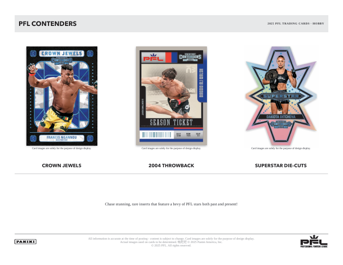 2025 Panini Contenders Professional Fighters League Hobby Box