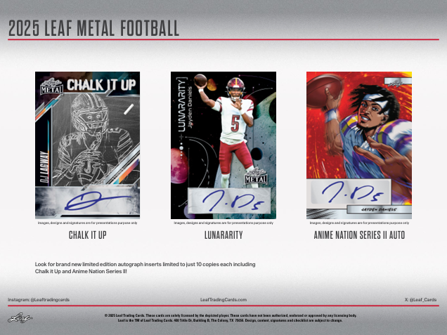 2025 Leaf Metal Football Hobby Box