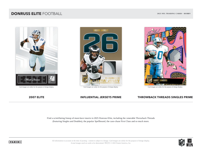 2025 Donruss Elite Football Hobby Box