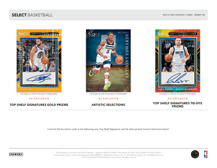 2024-25 Panini Select Basketball Hobby Hybrid H2