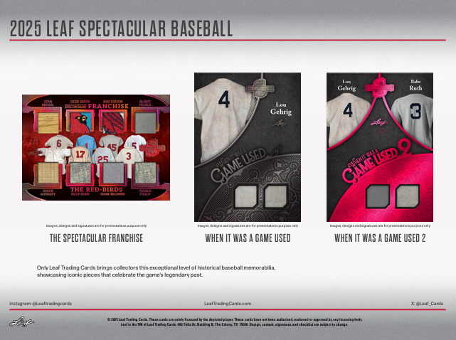 2025 Leaf Spectacular Baseball Hobby Box
