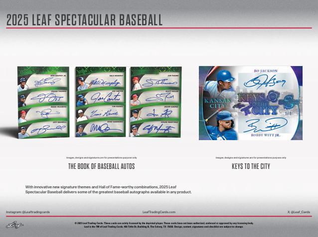 2025 Leaf Spectacular Baseball Hobby Box