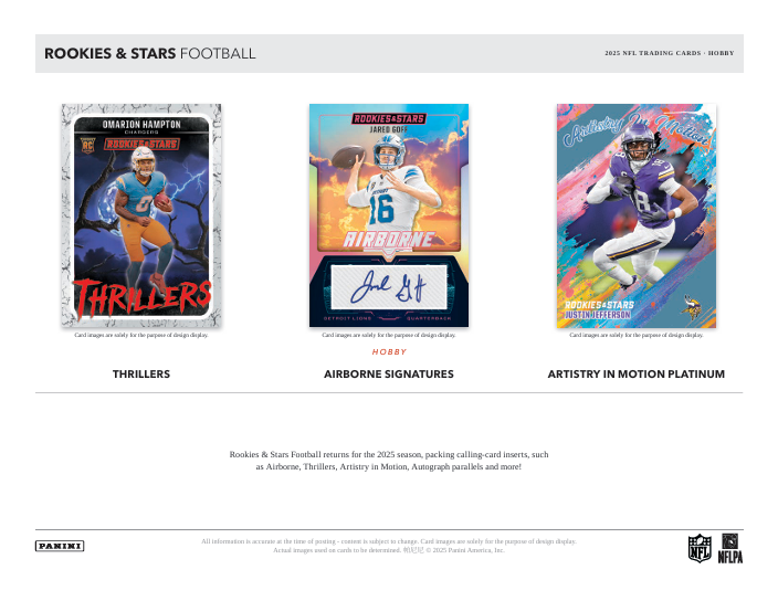 2025 Panini Rookies & Stars NFL Football Hobby Box