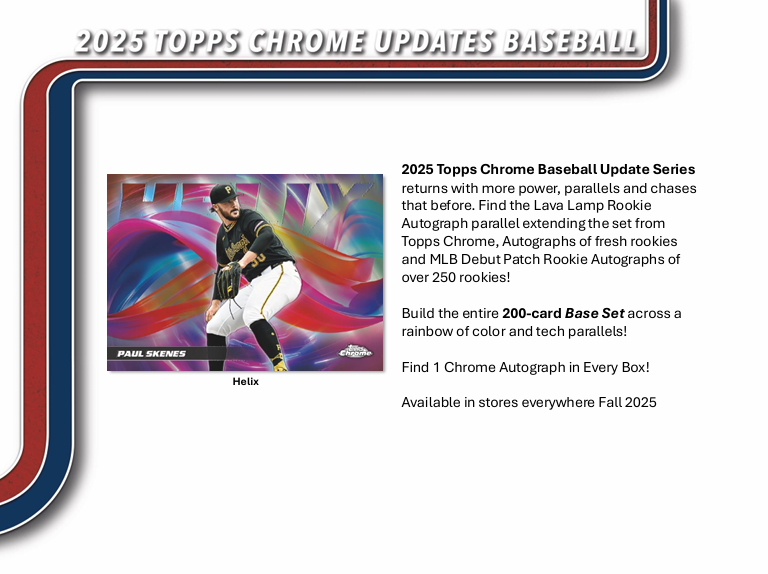 2025 Topps Chrome Update Series Baseball Hobby Box