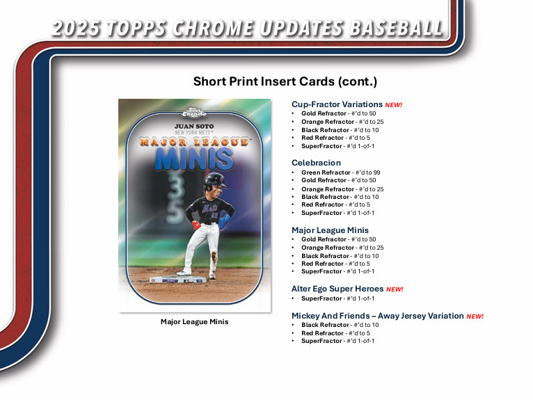 2025 Topps Chrome Update Series Baseball Hobby Box