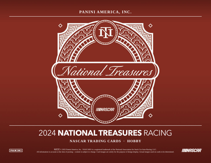 2025 Panini National Treasures NASCAR Racing Cards Checklist, Details, Release Info