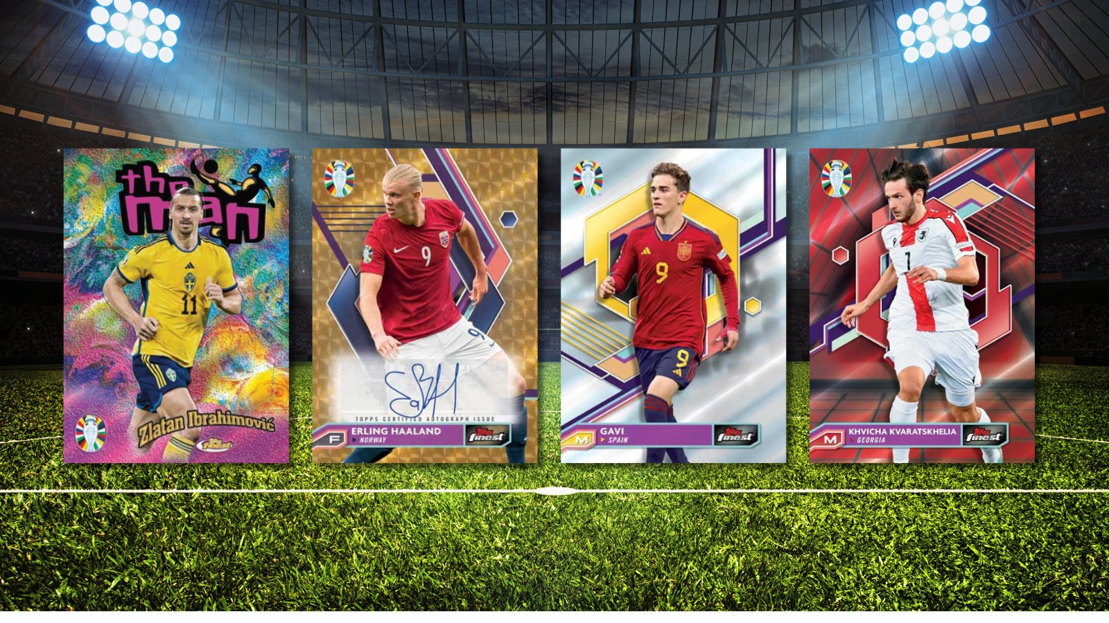 Topps Finest Road to UEFA EURO 2025 Checklist WAXZONE