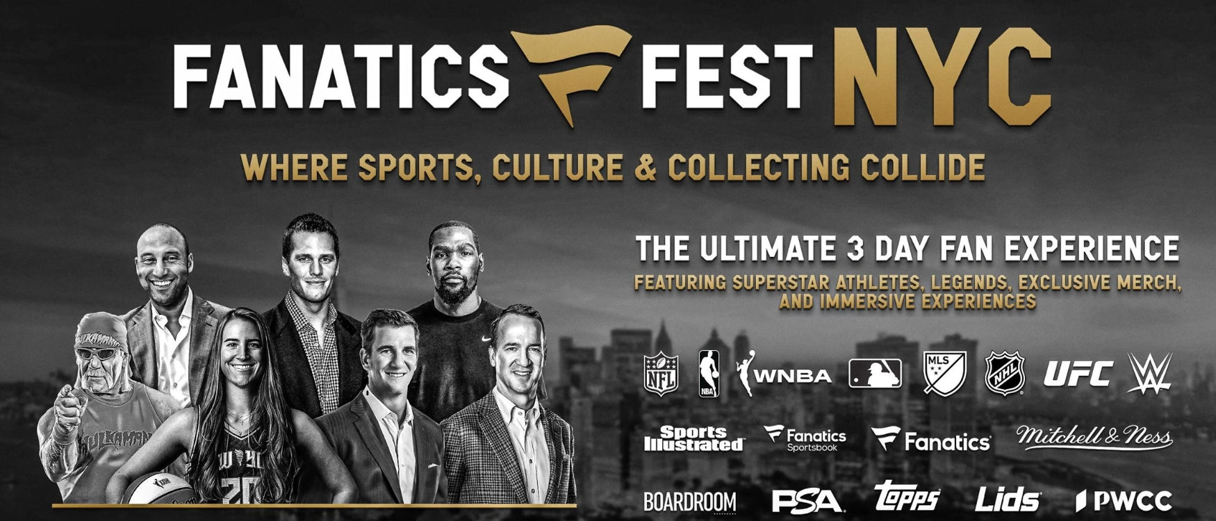 Fanatics Events Announces Inaugural Fanatics Fest NYC: A Three-Day Summer Festival Supersizing Sports, Culture, and Collector Fandom