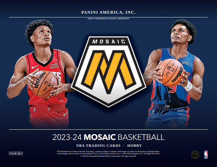 2023-24 Panini Mosaic NBA Basketball Cards Checklist