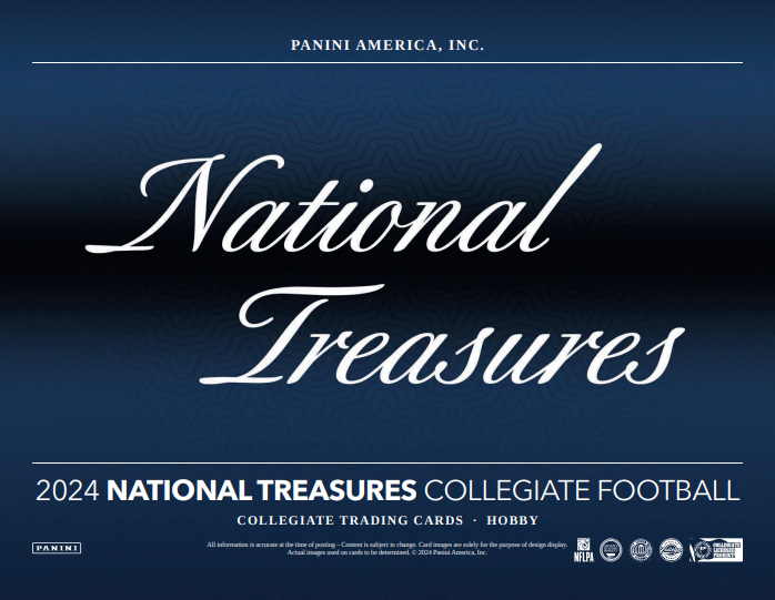 2024 Panini National Treasures Collegiate Football Cards Checklist