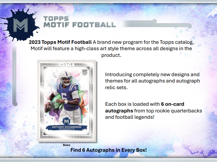 2023 Topps Motif Football Cards Checklist