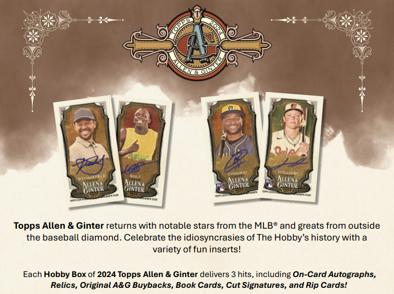 2024 Topps Allen & Ginter Baseball Cards Checklist WAXZONE