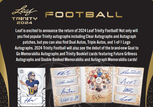 2024 Leaf Trinity Football Cards Checklist