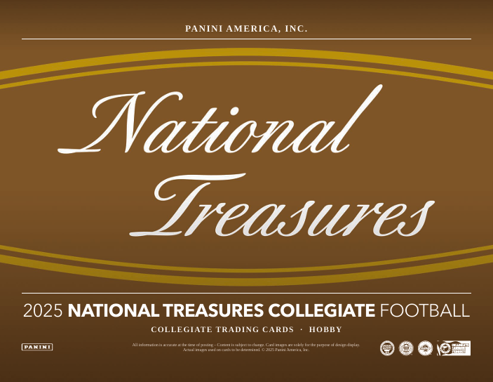2025 Panini National Treasures Collegiate Football Checklist and Product Breakdown
