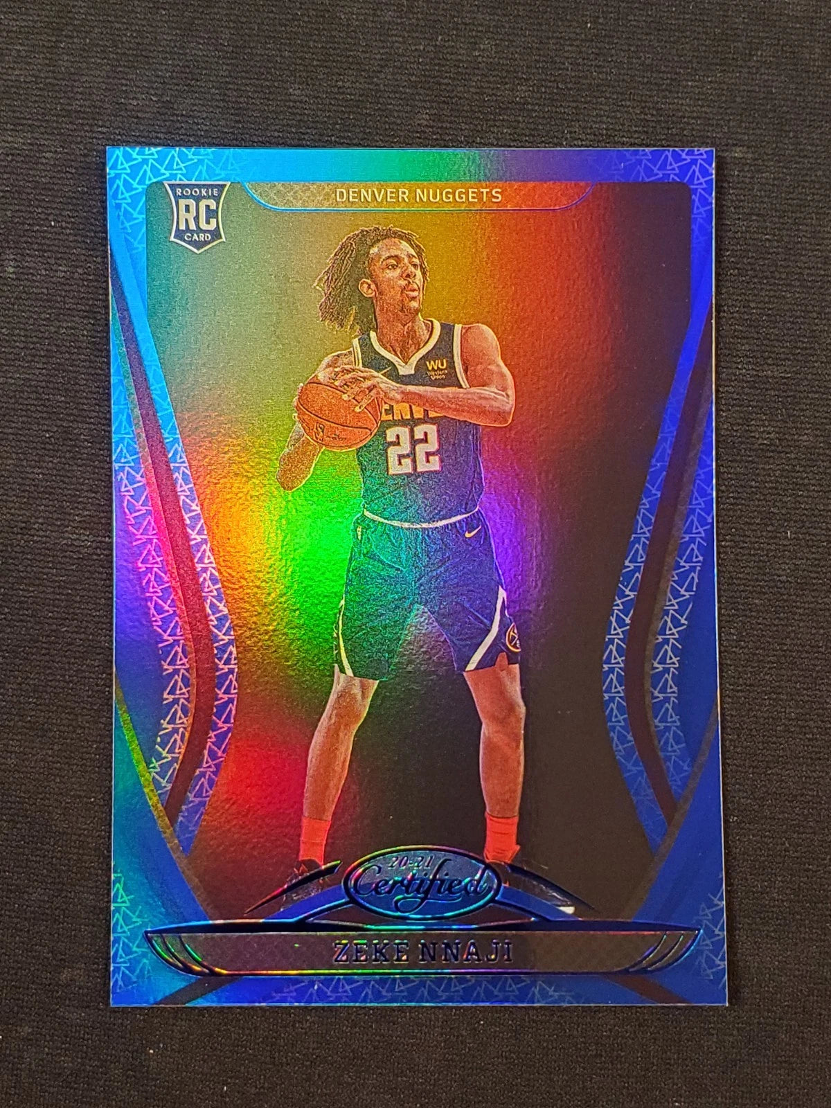 2020-21 Panini Certified - Zeke Nnaji #179 Mirror Blue (RC)
