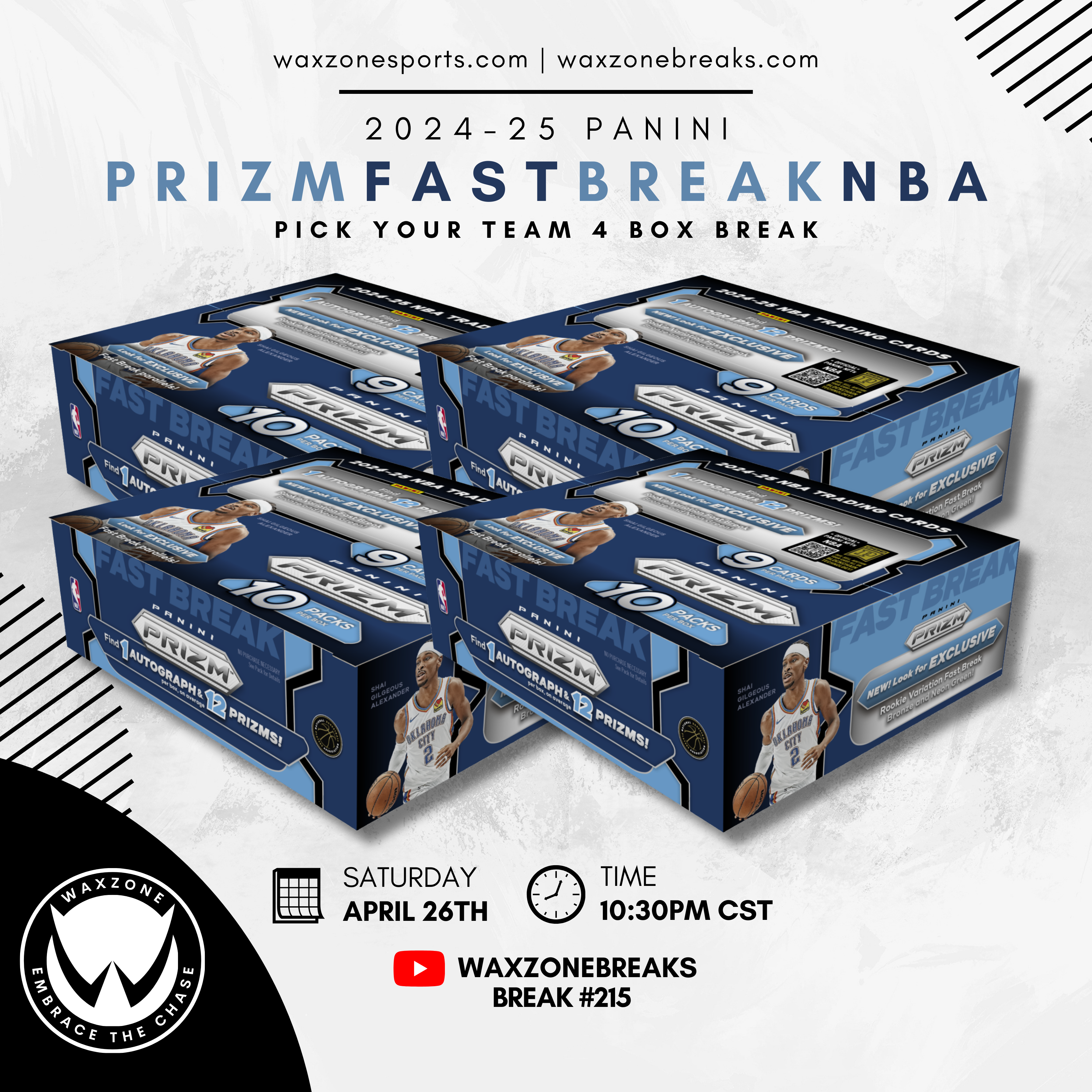 2024-25 Panini Prizm Fast Break NBA Basketball Box Break