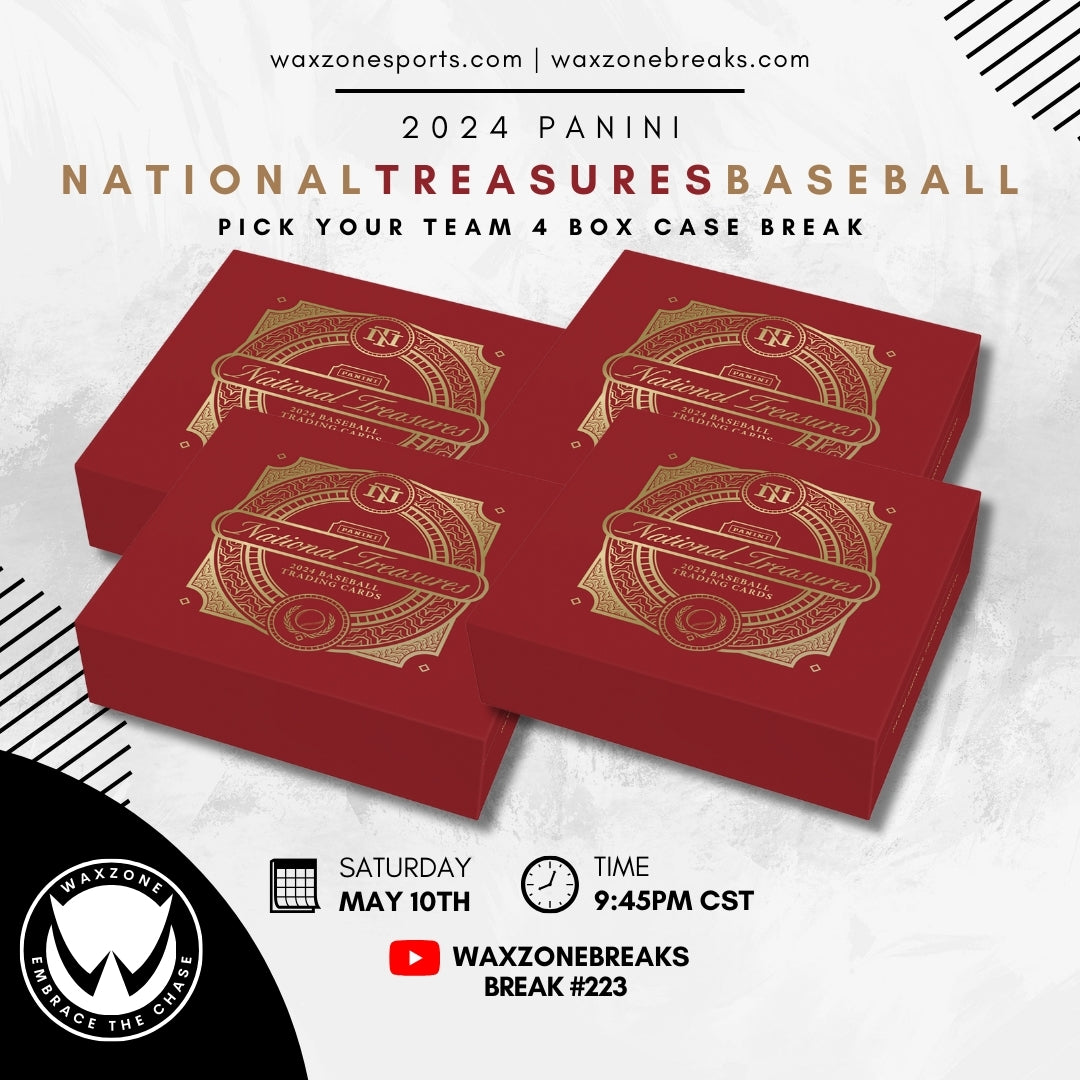 2024 Panini National Treasures Baseball Hobby 4 Box Case Break