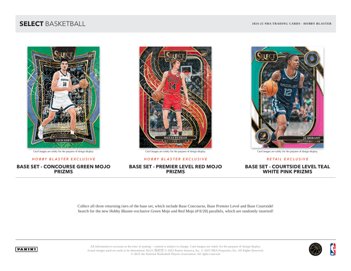 2024-25 Panini Select Basketball Hobby Blaster
