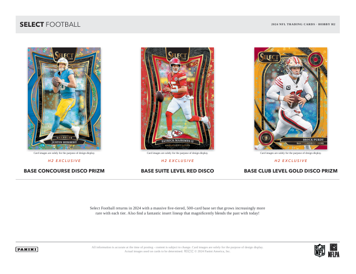 2024 Panini Select Football Hobby Hybrid H2