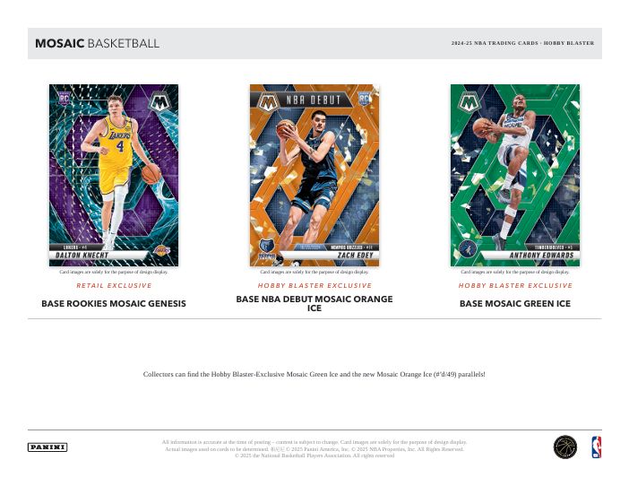 2024-25 Panini Mosaic Basketball Hobby Blaster