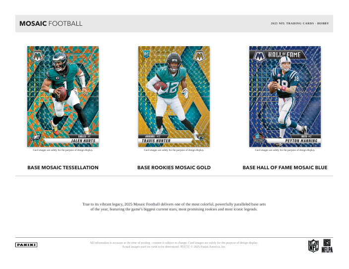 2025 Panini Mosaic Football Hobby Box