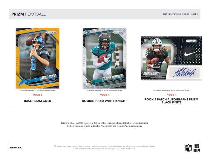 2025 Panini Prizm NFL Football Hobby Box