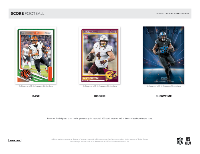 2025 Score Football Hobby Box