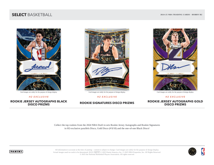 2024-25 Panini Select Basketball Hobby Hybrid H2