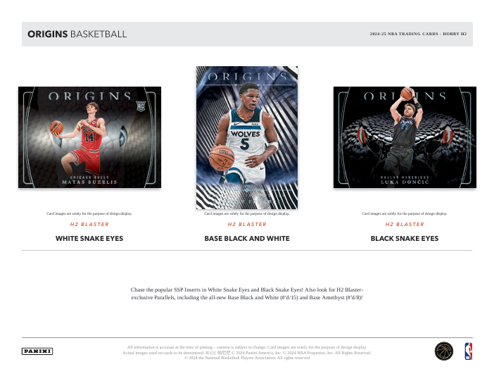 2024-25 Panini Origins Basketball Hobby Hybrid H2