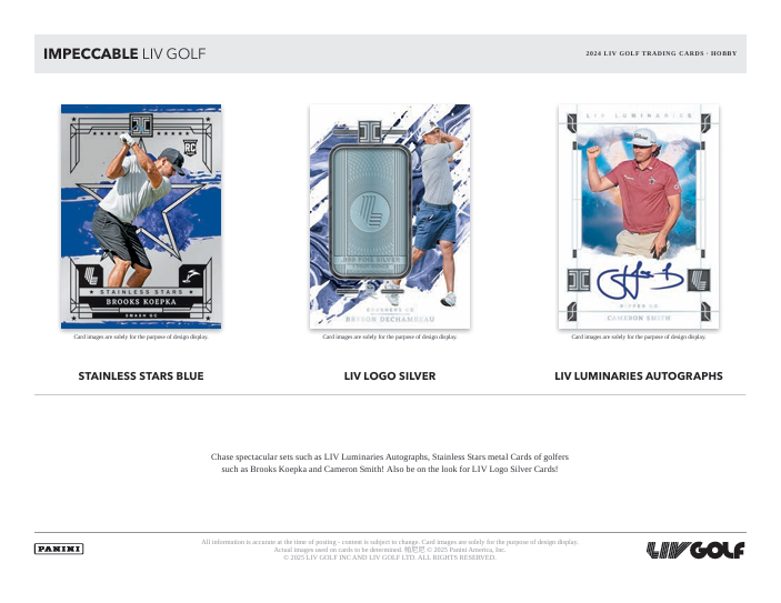 2024 Impeccable LIV Golf Hobby Box