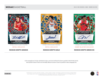 2024-25 Panini Mosaic Basketball Hobby Blaster