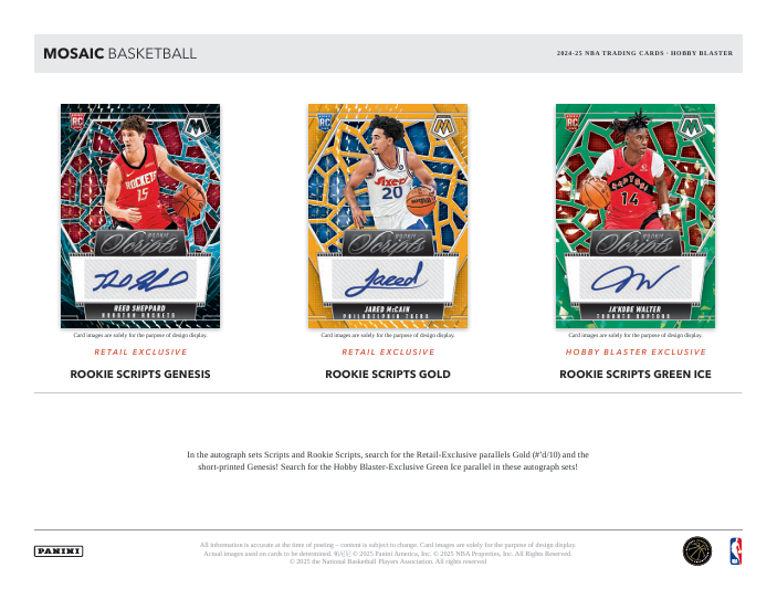 2024-25 Panini Mosaic Basketball Hobby Blaster