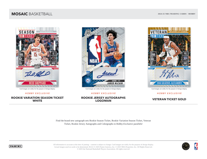 2024-25 Panini Mosaic Basketball Hobby Box