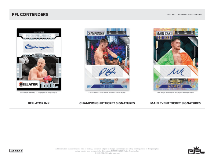 2025 Panini Contenders Professional Fighters League Hobby Box
